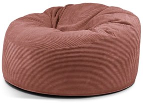 Fotoliu bean bag cărămiziu cu tapițerie din catifea reiată Om 135 – SLOWDOWN