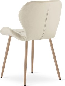 Scaun de masa MANGO VELVET, bej deschis