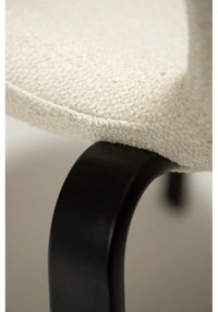 Scaun de dining crem tapițat Heap – DAN-FORM Denmark