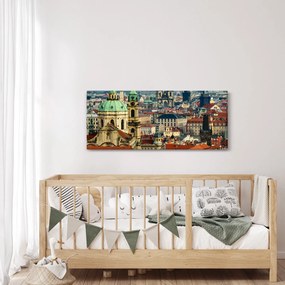 Tablou - Panorama din Praga (120x50 cm)