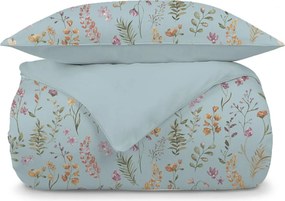 Set lenjerie de pat Dormeo Nature albastru deschis