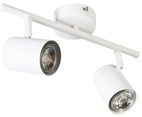 Spotlight modern alb cu 2 lumini inclinabile - Jeana 2
