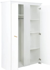 Șifonier de copii alb 119x190x52 cm Anton – Roba