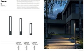 Stalp LED pentru iluminat exterior IP65 Bonn H-150cm