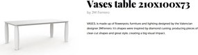 Masa dining de exterior / interior design modern premium VASES 210x100cm