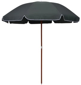 Umbrela de soare cu stalp din otel, antracit, 240 cm Antracit, 240 cm