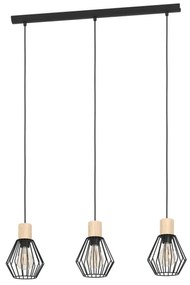 Lustră pe cablu Eglo 44094 PALMORLA 3xE27/60W/230V