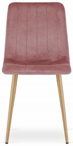 Scaun din catifea roz LAVA