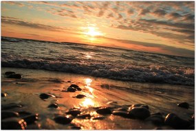 Tablou - Apus de soare, ocean (90x60 cm)