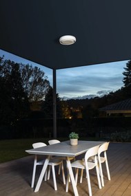 Plafoniera LED exterior iluminat minimalist IP44 ANGA 29cm alba