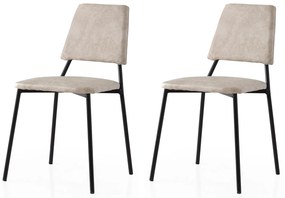 Set 2 buc. scaune bucătărie Limeta (ecru Negru). 1127577