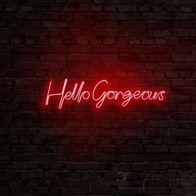 Aplica de Perete Neon Hello Gorgeous, 75 x 18 cm
