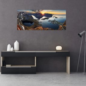 Tablou - Peisaj montan, Norvegia (120x50 cm)