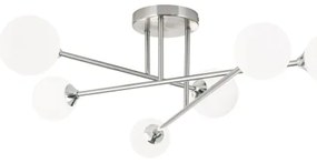 Lustră aplicată Orion DL 7-786/6 SNOWWHITE 6xG9/20W/230V d. 84 cm crom mat