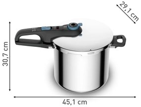 Oală sub presiune din inox 8 l Secure Trendy – Tefal