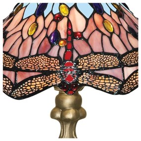 Veioza/Lampa de masa cu sticla tiffany Dragonfly