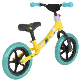 Bicicleta pedagogica fara pedale pentru copii NOVOKIDS™ Happy 2B, Roti 12" inch, 1-5 ani, Maxim 20 kg, Cadru carbon, Roti din spuma cauciucata EVA,