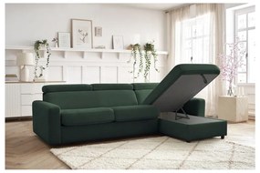 Colțar verde închis extensibil (cu colț variabil) Monaco – Bobochic Paris