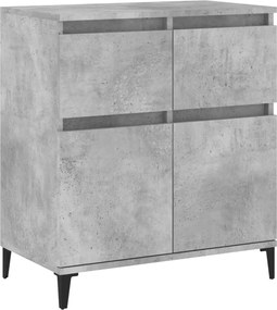 vidaXL Servantă, gri beton, 60x35x70 cm, lemn prelucrat