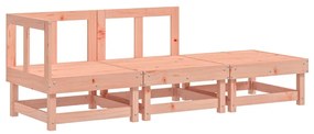 825413 vidaXL Set mobilier de grădină, 3 piese, lemn masiv douglas