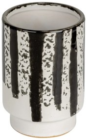 Suport pentru periuța de dinți alb-negru din ceramică Subiza – Wenko