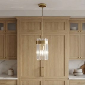 Lustru pe cablu LUXARY 1xE27/15W/230V auriu