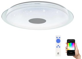 Plafonieră LED RGB dimabilă LANCIANO-C LED/53W/230V Eglo 98769 + telecomandă