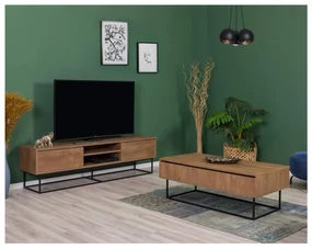 Set mobilier living Laxi 10 (nuc + negru). 1107122