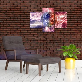 Tablou - Globul pământen în curenți (90x60 cm)