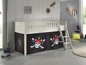 Set SCOTT este format din Pat copiiul de dormit înalt și perdeaua de joacă CARIBIAN PIRATES.