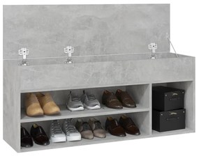 Bancheta pantofar, gri beton, 105x30x45 cm, PAL Gri beton, 1, 1, 1