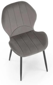 Scaun K538 velvet gri H85 cm