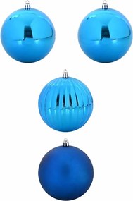 vidaXL Set de globuri de Crăciun XXL 4 pcs albastru Plastic