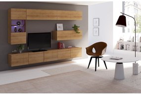 Mobilier living Calabria C4 (Stejar auriu) (fără iluminat). 1051603