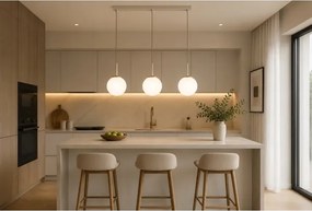 Brilagi - Lustră pe cablu MILO 3xE27/60W/230V bej/auriu