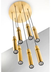 Lustră pe cablu Jupiter 2021 ALAS 7xGU10/10W/230V auriu