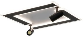 Plafonieră LED dimabilă LED/80W/230V 3000-6500K negru + telecomandă