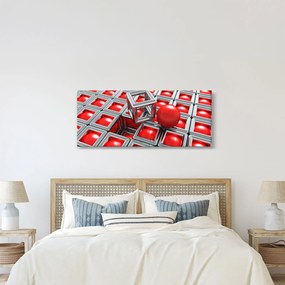 Tablou - Abstract metalic 3D (120x50 cm)