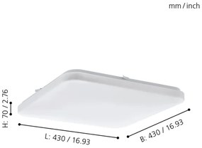 Eglo 97876 - LED Plafonieră FRANIA LED/33,5W/230V