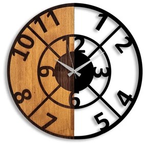 Ceas de perete d. 56 cm 1xAA lemn/metal