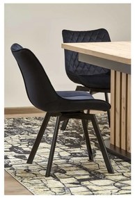 Masă de bucătărie Lamello 160 cm, stejar artisan / negru