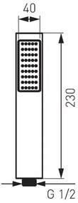 Para de dus FDesign Moreno 1 functie crom lucios