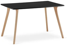 Masa de sufragerie neagra, MONTI 120x80 cm