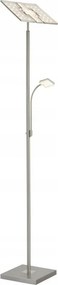 Briloner 1328-022 - lampă de podea LED dimerizabilă LED/21W/230V + LED/3,5W crom mat