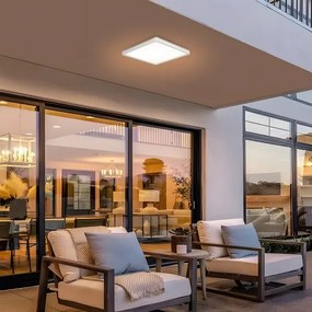 Plafonieră LED pentru baie Brilagi ULTRA SLIM LED/18W/230V 30x30 cm alb IP54