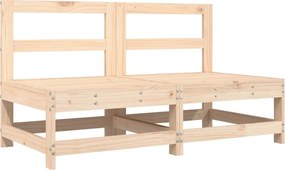 vidaXL Canapele de mijloc pentru grădină, 2 buc., lemn masiv pin