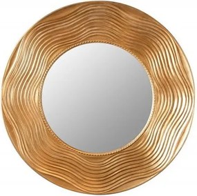 Oglinda de perete decorativa Circle 100cm, auriu