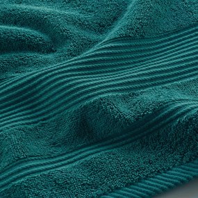 Prosop verde închis din bumbac din frotir 90x150 cm Tendresse – douceur d'intérieur