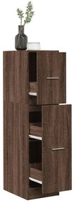 vidaXL Dulap de farmacie, stejar maro, 30x41x118 cm, lemn prelucrat