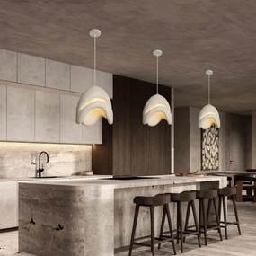 BRILAGI - Lustră pe cablu WABI SABI 1xE27/60W/230V Ø 35 cm albă